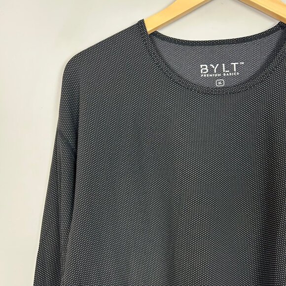 NEW Bylt Pulse Long Sleeve Drop Cut T-Shirt Black Size XXL Men's - Picture 3 of 6